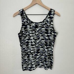 Vintage Y2K Chico's Women's Multicolor Tank Top Stretchy Retro Size Small/Medium
